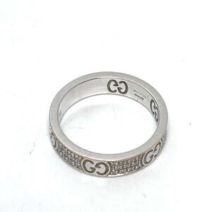 GUCCI Silver Diamond Ring
